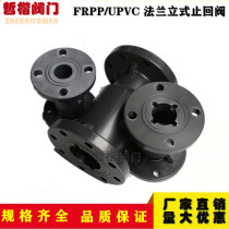 FRPP plastic vertical check valve plastic flange check valve PP vertical check valve PP core plastic check valve