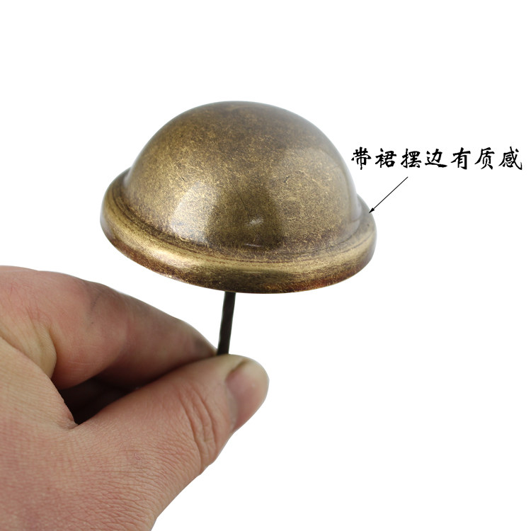 大门铜泡钉 仿古铜钉 纯铜鼓钉中式大帽钉铜钉装饰圆鼓帽型门钉