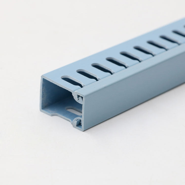 散卖pxc-30*20蓝色行线槽pvc卡线槽3020线槽配电箱理线槽电缆桥架