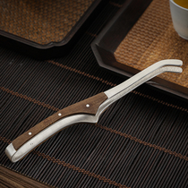 Linzi tea recollection handmade 999 foot silver tea clip tweezers non-slip tea cup clip tea clip clip Cup Tea Tool