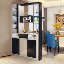 Modern simple living room double-sided partition cabinet entrance entrance entrance shoe cabinet screen decoration cabinet multifunctional Paint Hall Cabinet