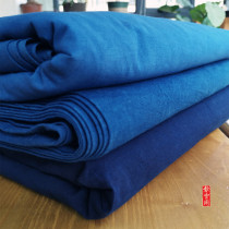 Handmade fabric Pure cotton blue flat cloth indigo fabric thorn embroidery plants and plants blue dyeing fabric width 115cm