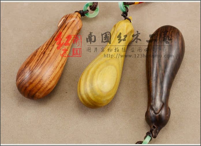 大叶黄花梨葫芦手把件,木制葫芦把玩意批发图片
