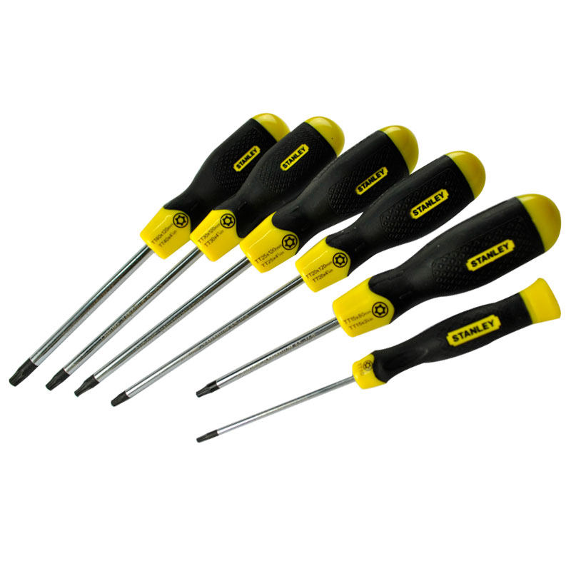 史丹利中孔花形螺丝批梅花螺丝刀t8t9t10t15t20t25t27六角星