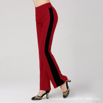 Square dance suit womens trousers skirts pants dance pants women microtrumpets thickened Modale Loose Broadlegged Pants Acting Out