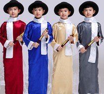 Children xiang sheng fu children Table costumes robes ma gua costumes men Big Boy costumes of the Republic of China cheongsam summer