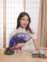 3 send 1 and Fan Hall Japanese folding fan Chinese style womens silk fan folding fan gift ancient dance dance