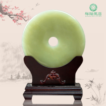 Natural Jade safety buckle ornaments Chinese living room TV cabinet porch wine cabinet decorations New House Bo ancient frame furnishings