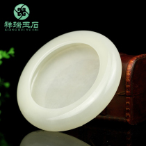 Natural Jade ashtray large modern Chinese living room office creative personality retro furnishings fashion gifts