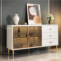 Light extravagant dining side cabinet rock plate modern minimalist living-room small family style sumpchback cabinet bowls cabinet leaning against wall marble storage wine cabinet