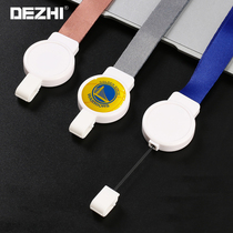Dural Chest Card Hanging Rope Sleeve Hanging Neck Working Card Easy Pull Belt Rope Hanging Rope Chest Card Hanging Rope Hanging Rope Sub-Drop Plastic