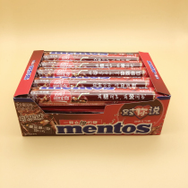 mentos bar sugar mentos chew inflatable sugar crispy soft heart beads cola flavor 37g whole box 15