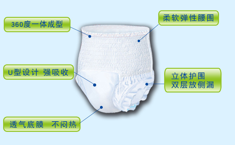 佑帮成人拉拉裤老人加大码内裤型纸尿裤老年一次性防漏加厚尿不湿
