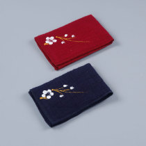 Cotton twist tea towel Travel absorbent thickened cotton Kung Fu tea set Tea ceremony accessories Tea mat Small towel rag