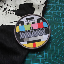 Spinning Weaving Mark Magic Chapter Round Armband Radio No Signal Nostalgic National Tide Morale Chapter Velcro Creative Badge