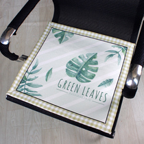 Summer Office Chair Cushion Mat Mat Summer Computer Chair Ice Silk Non-slip Breathable Cartoon Student Seat Cushion Dining Mat