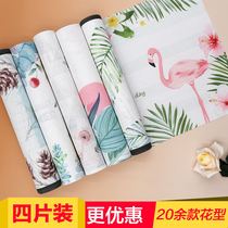 4 pieces of INS simple European dining mat waterproof and oil proof table mat rectangular heat insulation mat anti-hot non-slip bowl mat