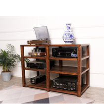 Huisheng cabinet shock-absorbing foot rack professional solid wood audio shock-proof foot nail power amplifier rack fever speaker equipment rack