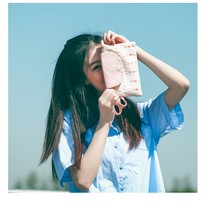 Cartoon coin purse printed change bag large screen mobile phone bag canvas cosmetic bag student coin bag card bag earphone bag