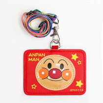 Bread cartoon Superman hanging neck bus set meal card primary school childrens campus subway card PU protective cover lanyard