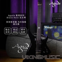 (Viking piano) Aguda agouda BLACK HOLE BLACK HOLE BLACK headless electric guitar 6 strings