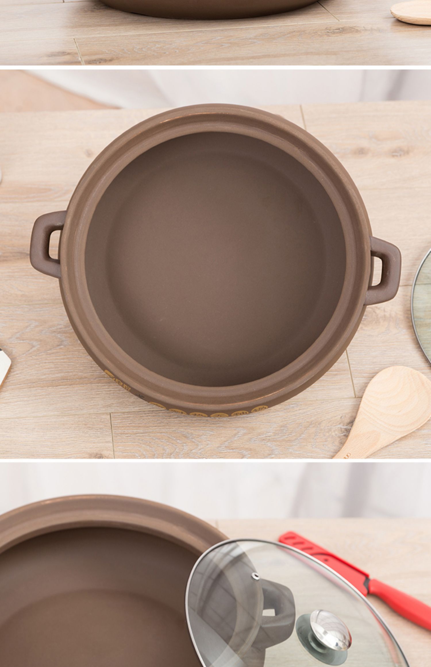 安狄紫砂锅无釉砂锅家用炖锅煲汤汤煲炖煲明火天然气耐高温大号锅_优