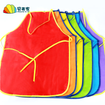Color painting gown childrens small apron painting food graffiti kindergarten art training class bib materials