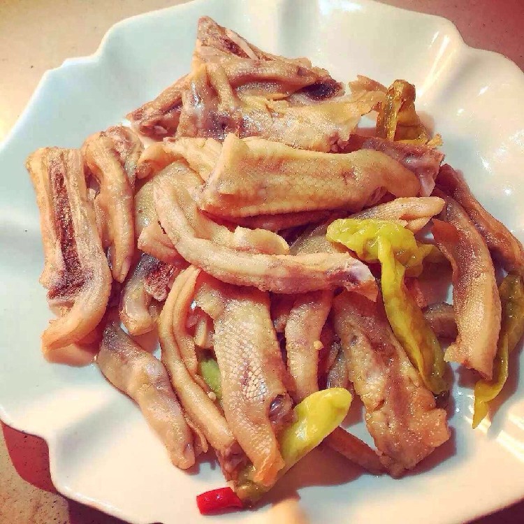 农家秘制醋泡酸辣开胃泡椒鸭爪鸭掌鸭脚250克_7折现价15.8元