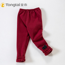 Tongtai new autumn and winter female baby plus velvet leggings Infant children plus velvet pants pants 2479