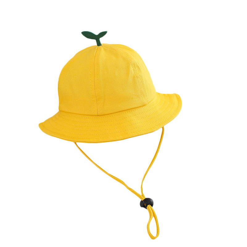 儿童小黄帽盆帽子小学生可亲子女童宝宝遮阳幼儿园帽