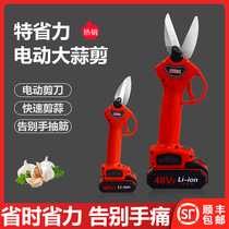 Electric garlic scissors for lithium charger wireless brushless pepper fig scissors high efficiency electric chip