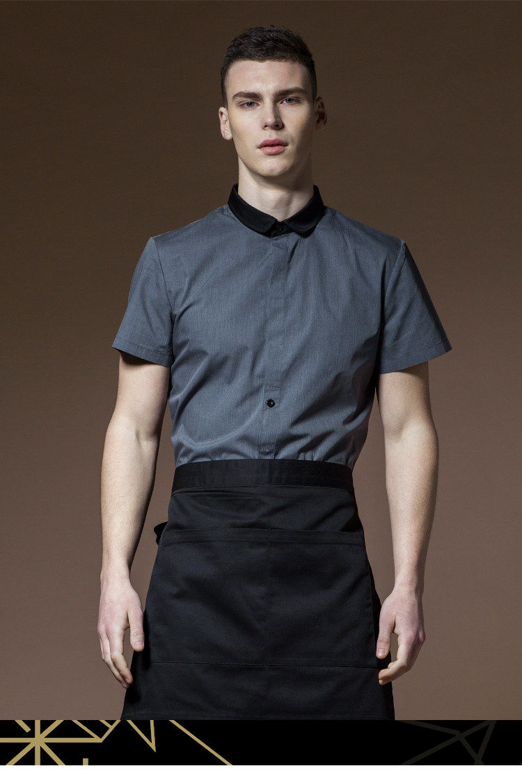 服务员餐厅工作服长袖饭店餐饮服装制服酒店工作服男短袖夏季衣服