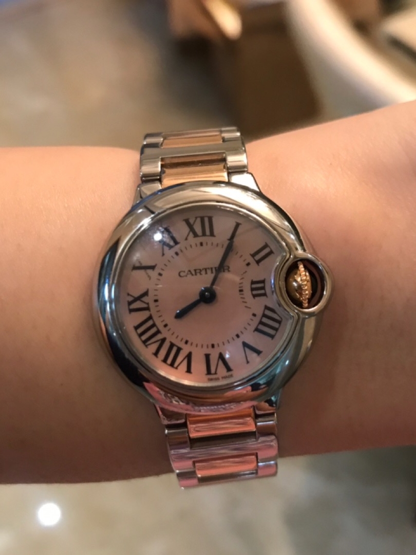 卡地亚蓝气球间金机械男表