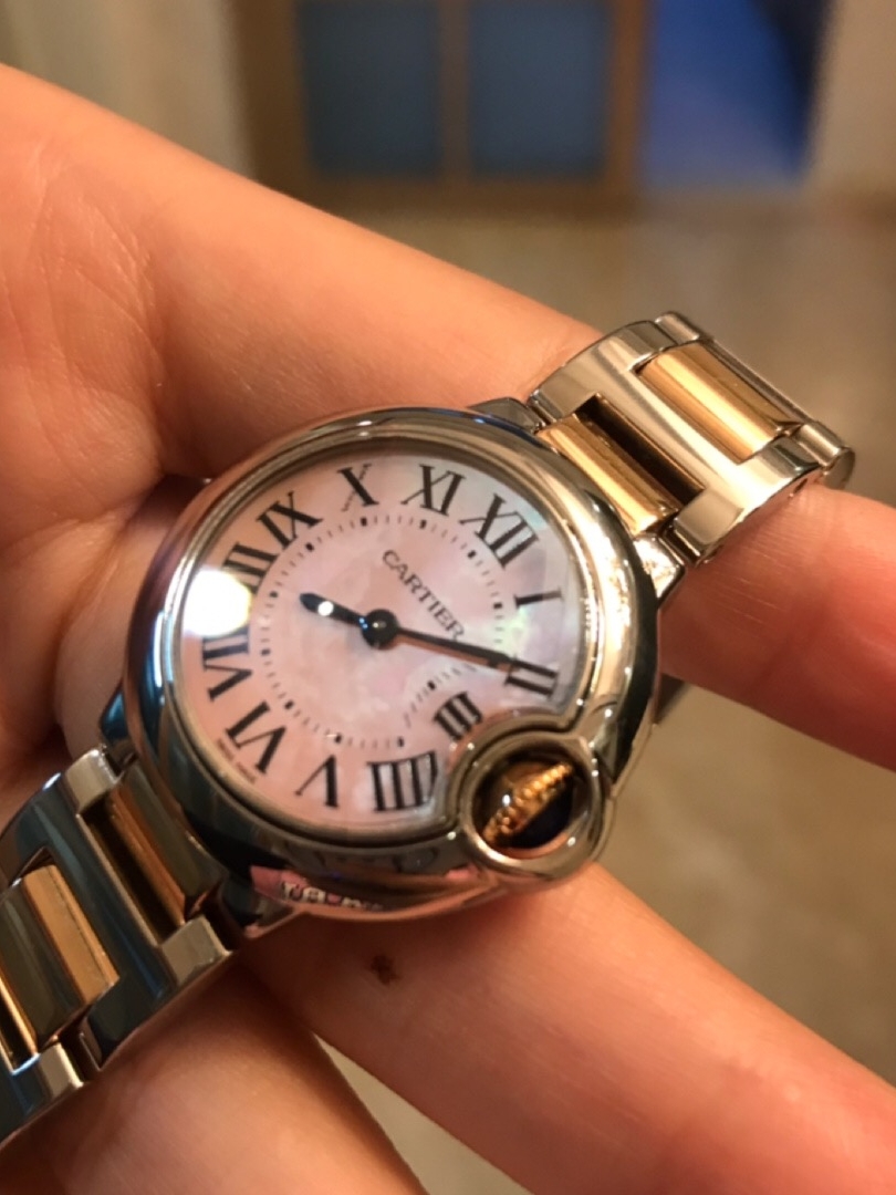 卡地亚蓝气球间金机械男表