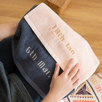 Alight custom date towel Xinjiang cotton gift box couple wedding couple birthday gift custom logo embroidered word