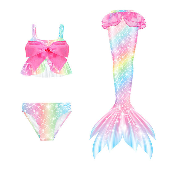 Children's Mermaid Princess Swimsuit Girl Bikini Swimsuit Split Three-piece Set Mermaid Tail Photo
Children's Mermaid Princess Swimsuit Girl Bikini Swimsuit Split Three-piece Set Mermaid Tail Photo
