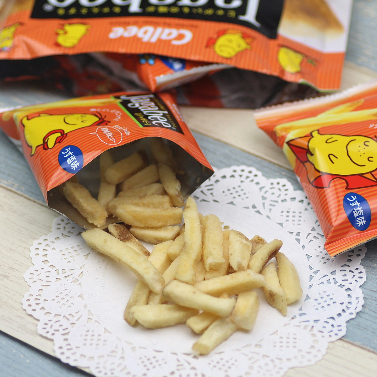 香港四洲薯条 卡乐比薯条原味90g 进口零食薯片三兄弟膨化食品