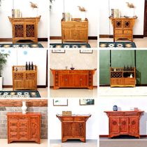 Chinese red yellow African pear chicken wings solid wood shoe cabinet sideboard porch case table piano table incense case bucket cabinet