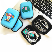 Headphone box data line Containing Bag Cartoon Cute Korea Mini Portable Multifunction Charger Bluetooth Headphone Bag