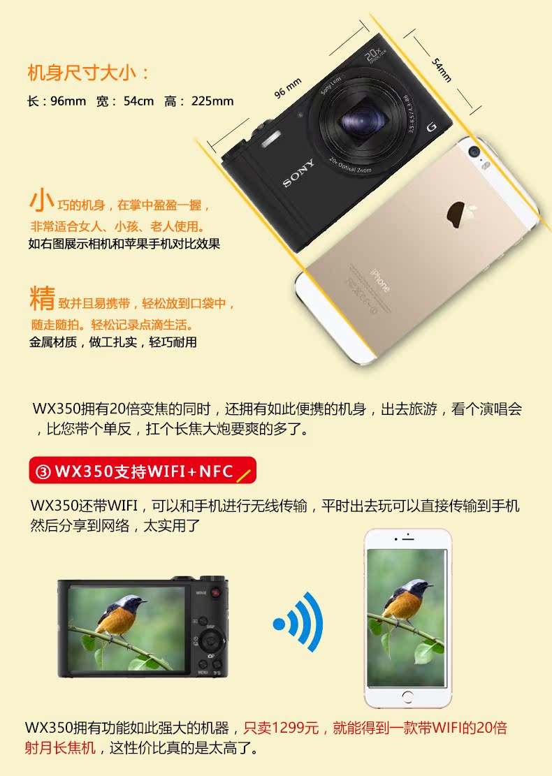 Цифровая камера Sony DSC-WX350 Цифровая камера Sony DSC-WX350