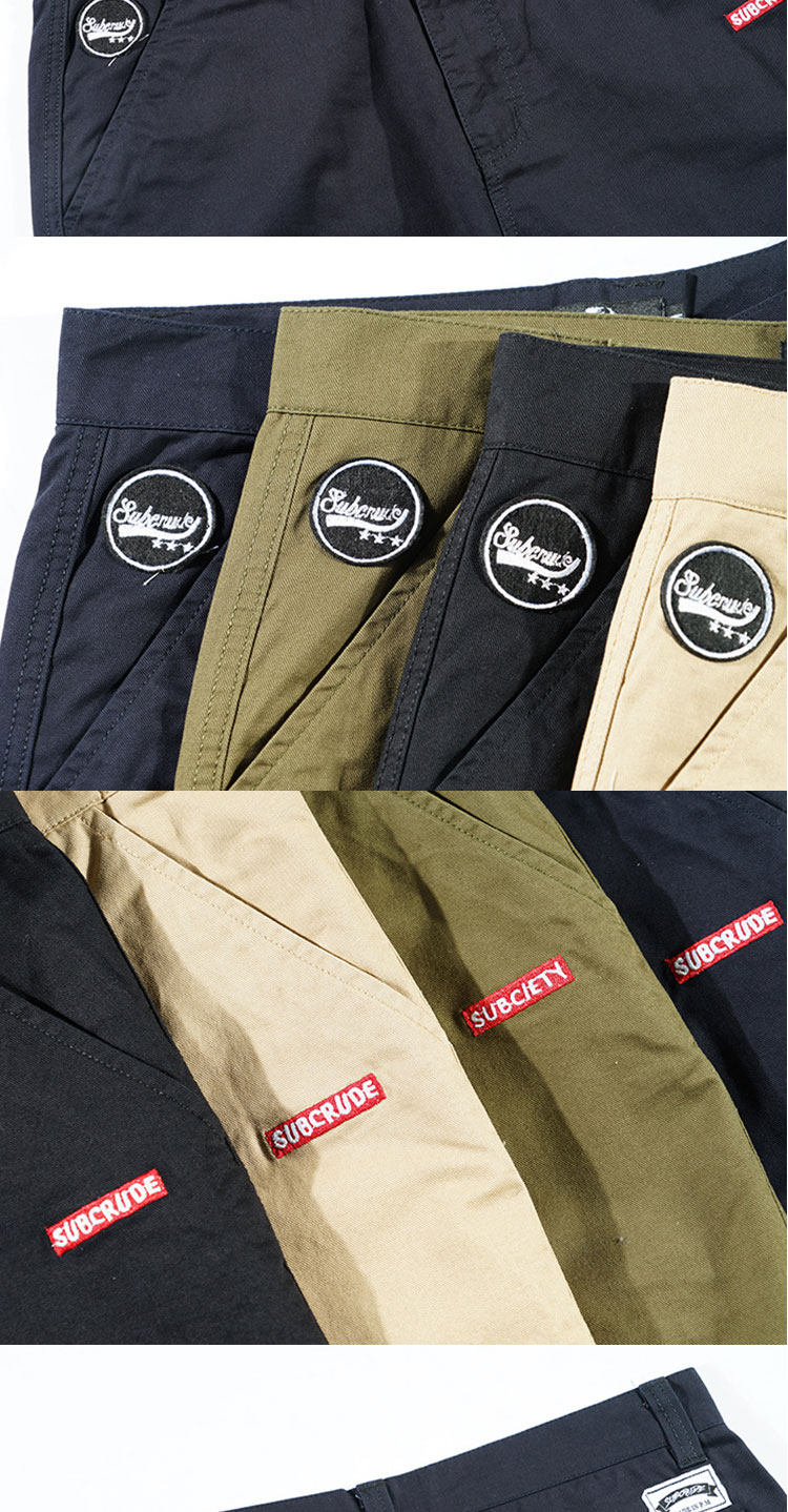 夏季新款日系复古男装纯色毛圈短裤运动休闲205-2-gk131-1-p35