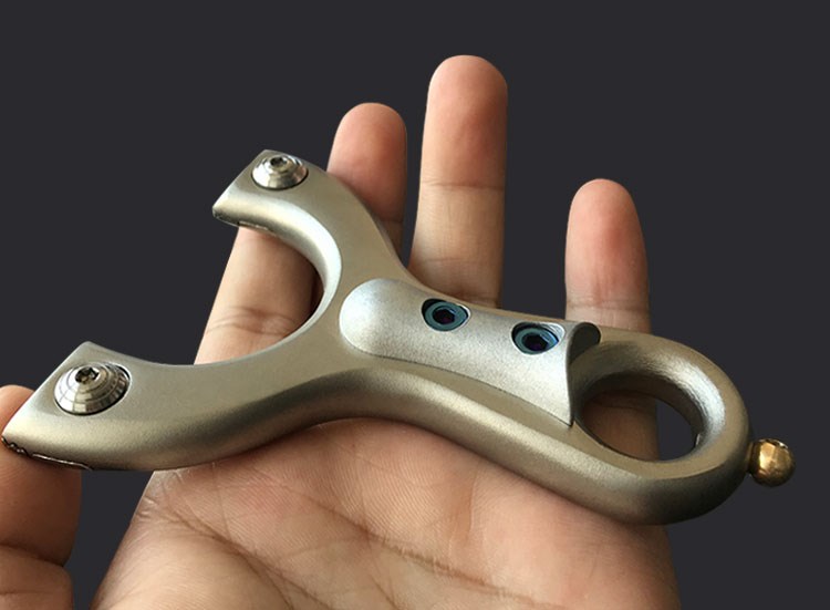 迷你扁皮弓快压不锈钢大全弹弓新款掌中宝好高精度304新手小弹工