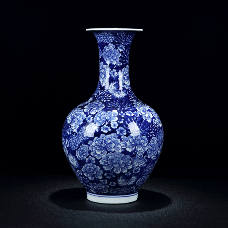 Jingdezhen ceramic vase Chinese hand - made vases furnishing articles sitting room put vase desktop rich ancient frame archaized decorations