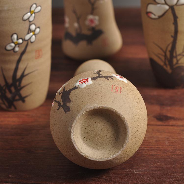 Chinese style restoring ancient ways, TaoXiaoHua bottles of jingdezhen hand - made pottery flower implement manual creative household decorates sitting room flower arrangement