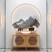 New Chinese style solid wood entrance cabinet simple case for table Modern entrance foyer partition end view table entrance table customization