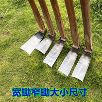 Thickened all-steel large hoe outdoor digging bamboo shoots Pine soil agricultural tools land reclamation weeding digging digging digging planting vegetables