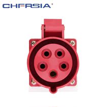 Far Asia (CHFRSIA)industrial socket Waterproof socket five pole surface mount base 380V ZYY-125 32A