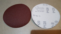 Red Sand 5 inch 4 inch flocking disc sandpaper sheet back velvet paper polishing and polishing sheet self-adhesive sandpaper dry abrasive paper