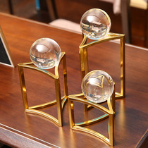 Nordic crystal ball decoration Living room TV cabinet Office creative American wine cabinet Home entrance coffee table decoration