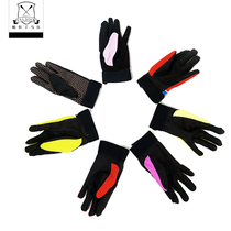 Color children men and women equestrian gloves elastic breathable wear-resistant non-slip riding gloves puleather material spring and autumn